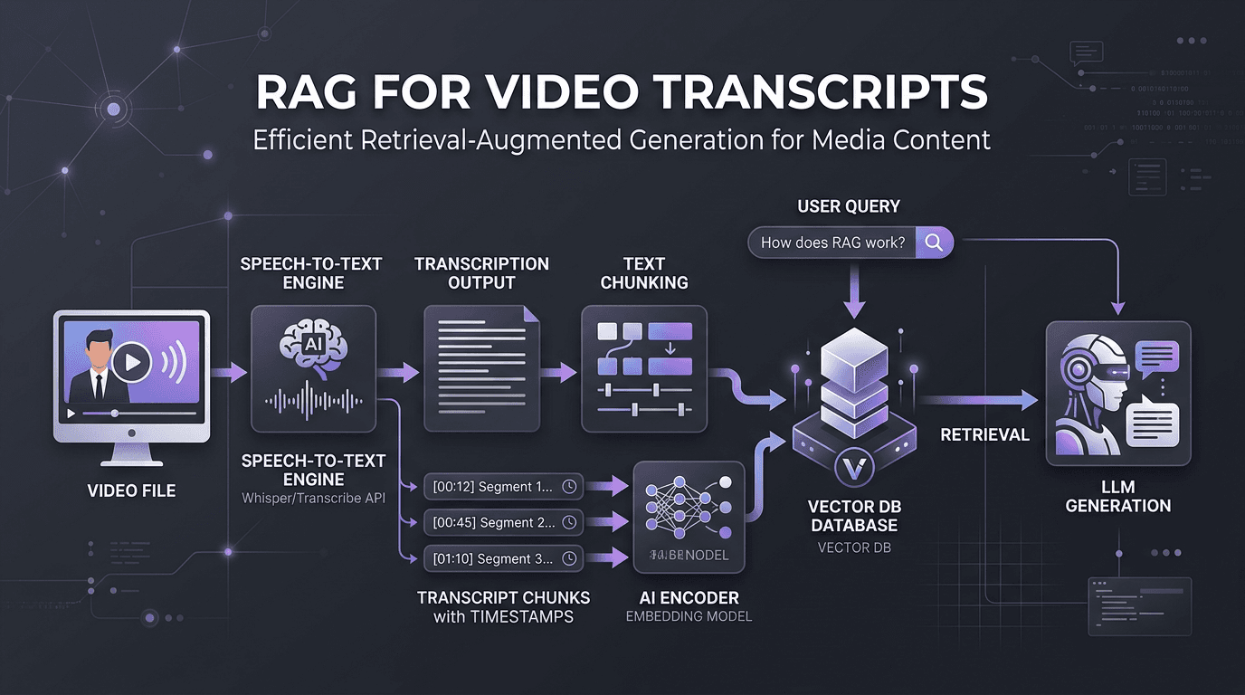 RAG architecture for video transcripts