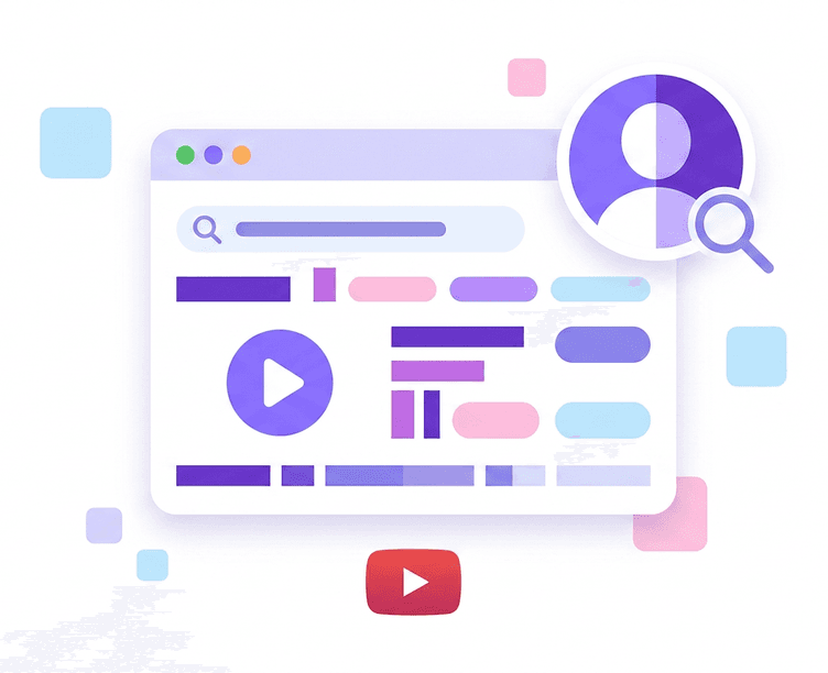 YouTube Channel Search illustration