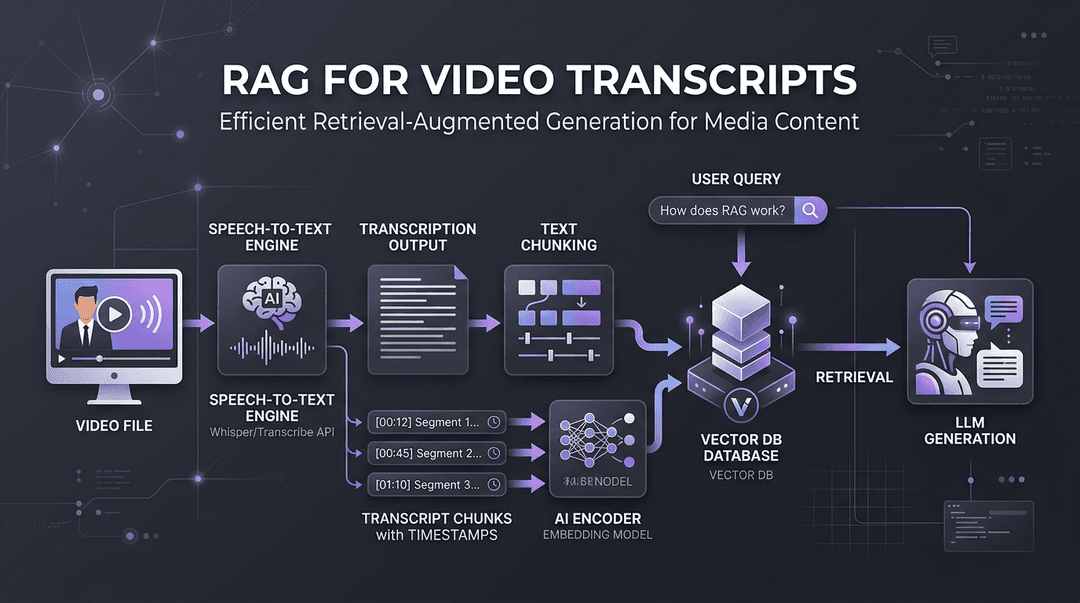 RAG for Video Transcripts: Architecture, Chunking, and Timestamp ...